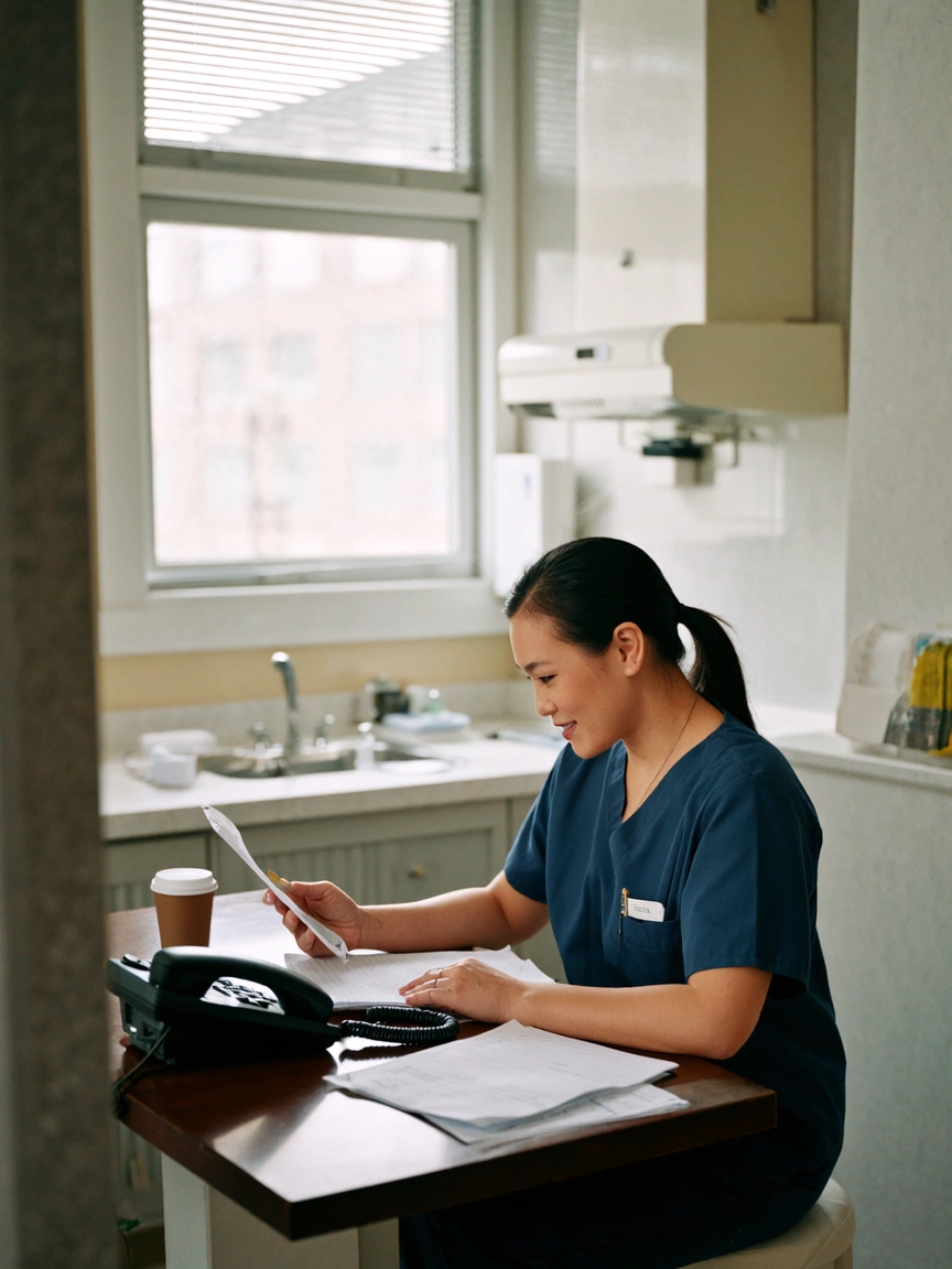 AI Doctor Notes app showing caregiver-focused doctor visit notes and a shareable summary.